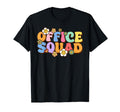 Office Squad Groovy Happy Flower T-Shirt - Aesthetic Graphic for Adults - T-Shirt, Sweatshirt, Hoodie