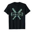 6 4 3 2 Double Play Baseball Player T-Shirt - Fun Novelty Design Unisex - T-Shirt, Sweatshirt, Hoodie