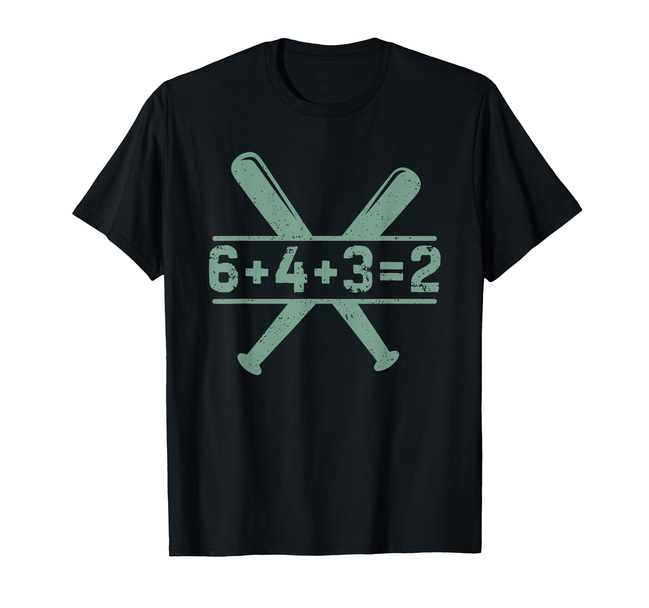 6 4 3 2 Double Play Baseball Player T-Shirt - Fun Novelty Design Unisex - T-Shirt, Sweatshirt, Hoodie