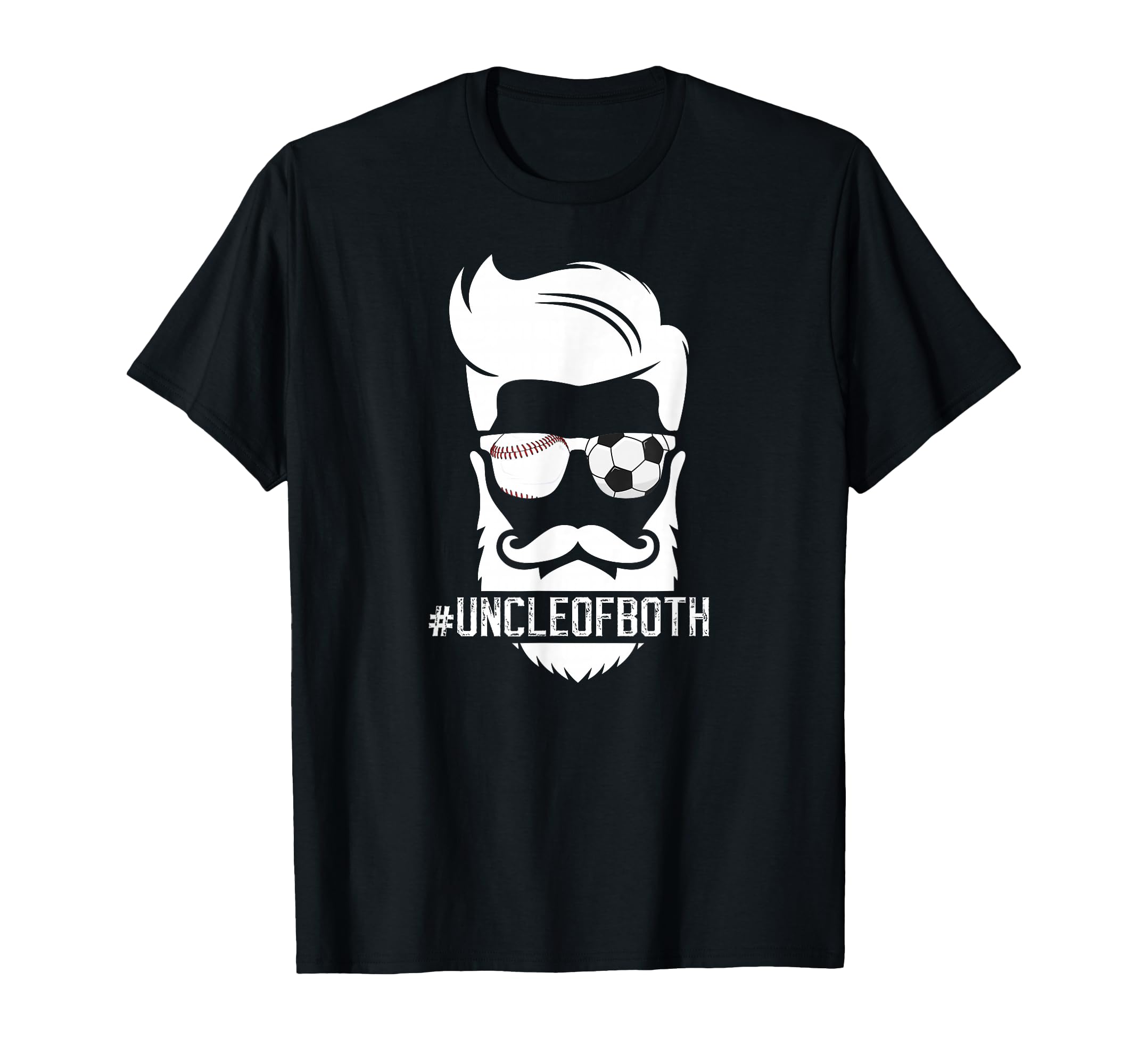 Uncle Both Baseball Soccer Uncle T-Shirt - Unique Graphic for Adults - T-Shirt, Sweatshirt, Hoodie