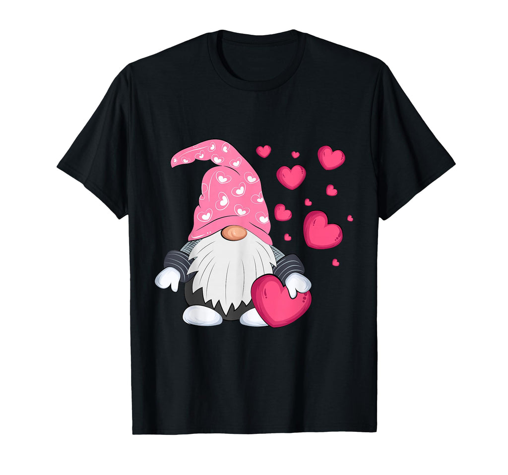 Valentine Gnome Holding Heart Balloon T-Shirt - Streetwear Style Men Women - T-Shirt, Sweatshirt, Hoodie