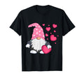 Valentine Gnome Holding Heart Balloon T-Shirt - Streetwear Style Men Women - T-Shirt, Sweatshirt, Hoodie