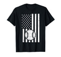 White Flag Baseball Patriotic Coach Player T-Shirt - Trendy Graphic Unisex - T-Shirt, Sweatshirt, Hoodie