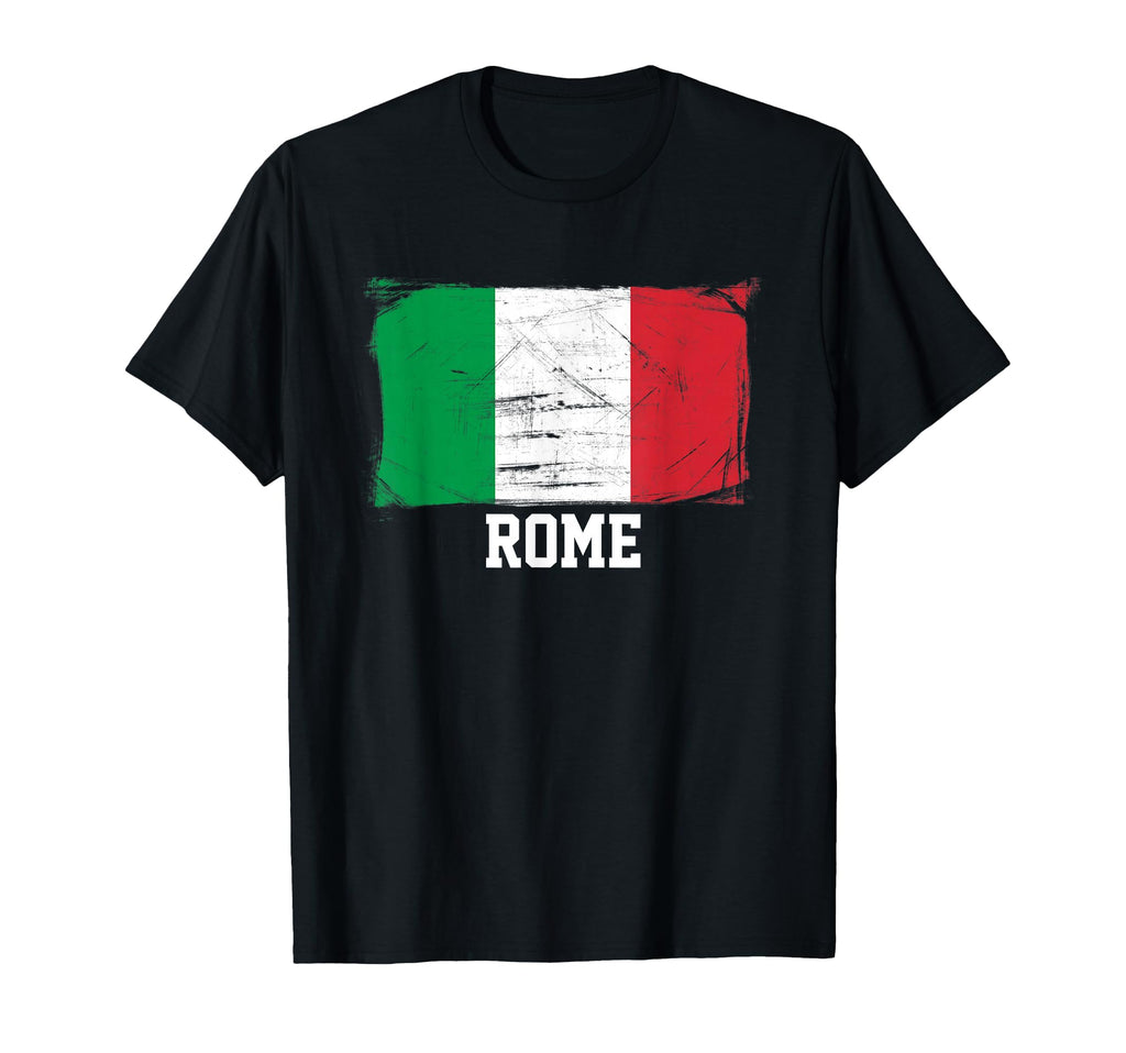 Rome Distressed Italian Flag T-Shirt - Trendy Graphic Men Women - T-Shirt, Sweatshirt, Hoodie