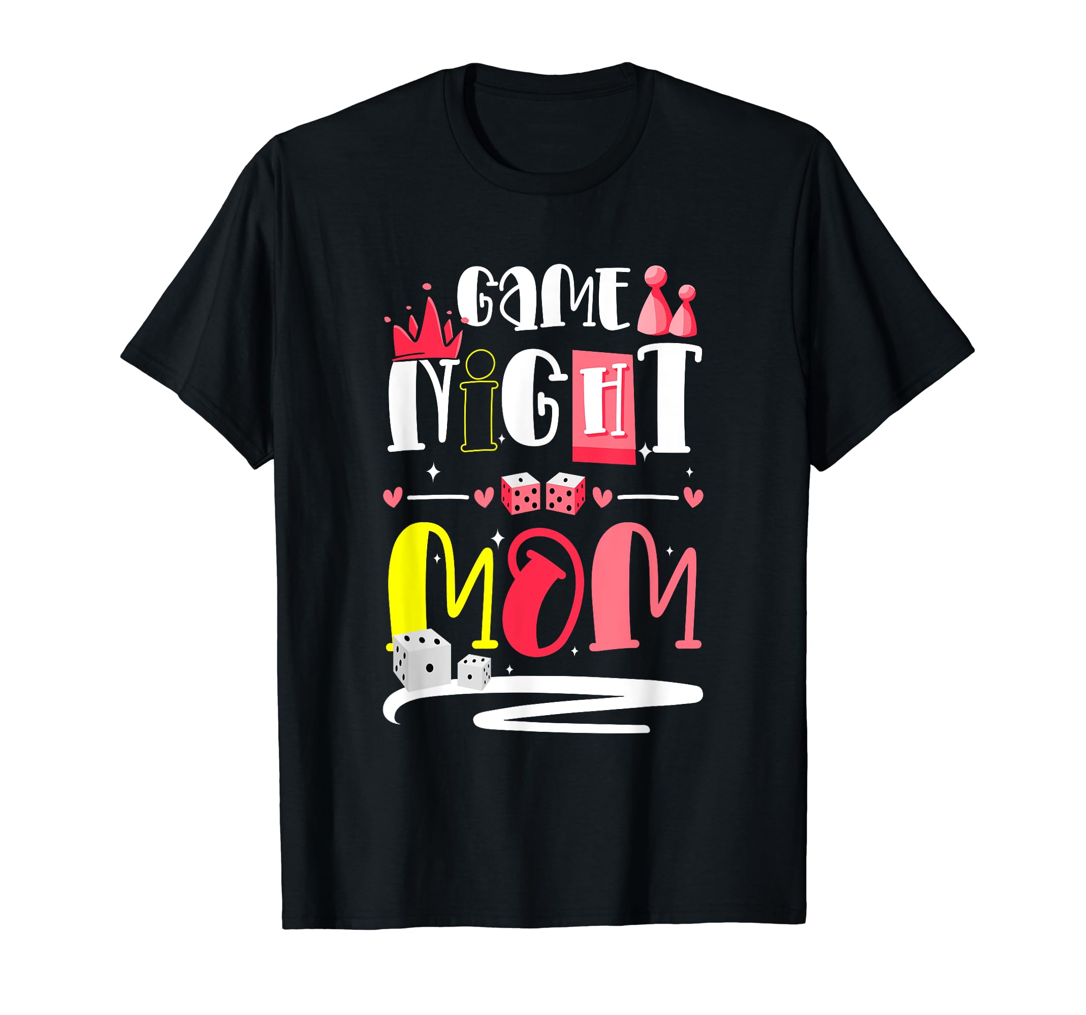 Game Night Mom Board Game Night Mothers T-Shirt - Graphic Print for Adults - T-Shirt, Sweatshirt, Hoodie