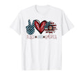 Peace Love America T-Shirt - Unique Graphic Unisex - T-Shirt, Sweatshirt, Hoodie