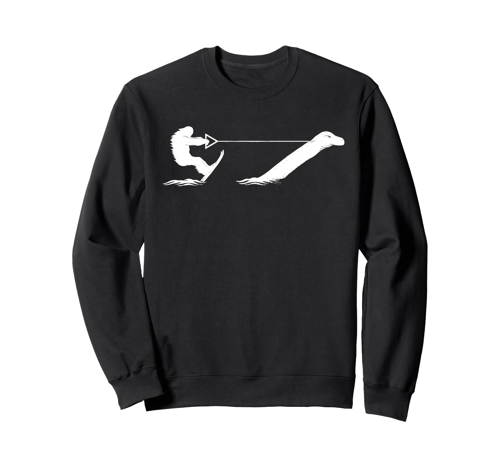 Bigfoot Water Ski Loch Ness Sweatshirt - Casual Everyday Wear Men Women - T-Shirt, Sweatshirt, Hoodie