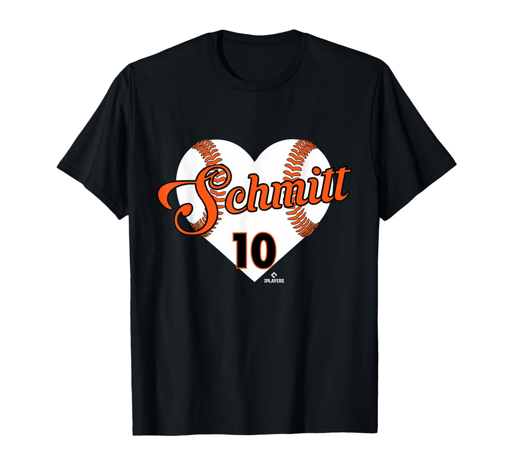 Baseball Heart Casey Schmitt San T-Shirt - Novelty Apparel for Adults - T-Shirt, Sweatshirt, Hoodie