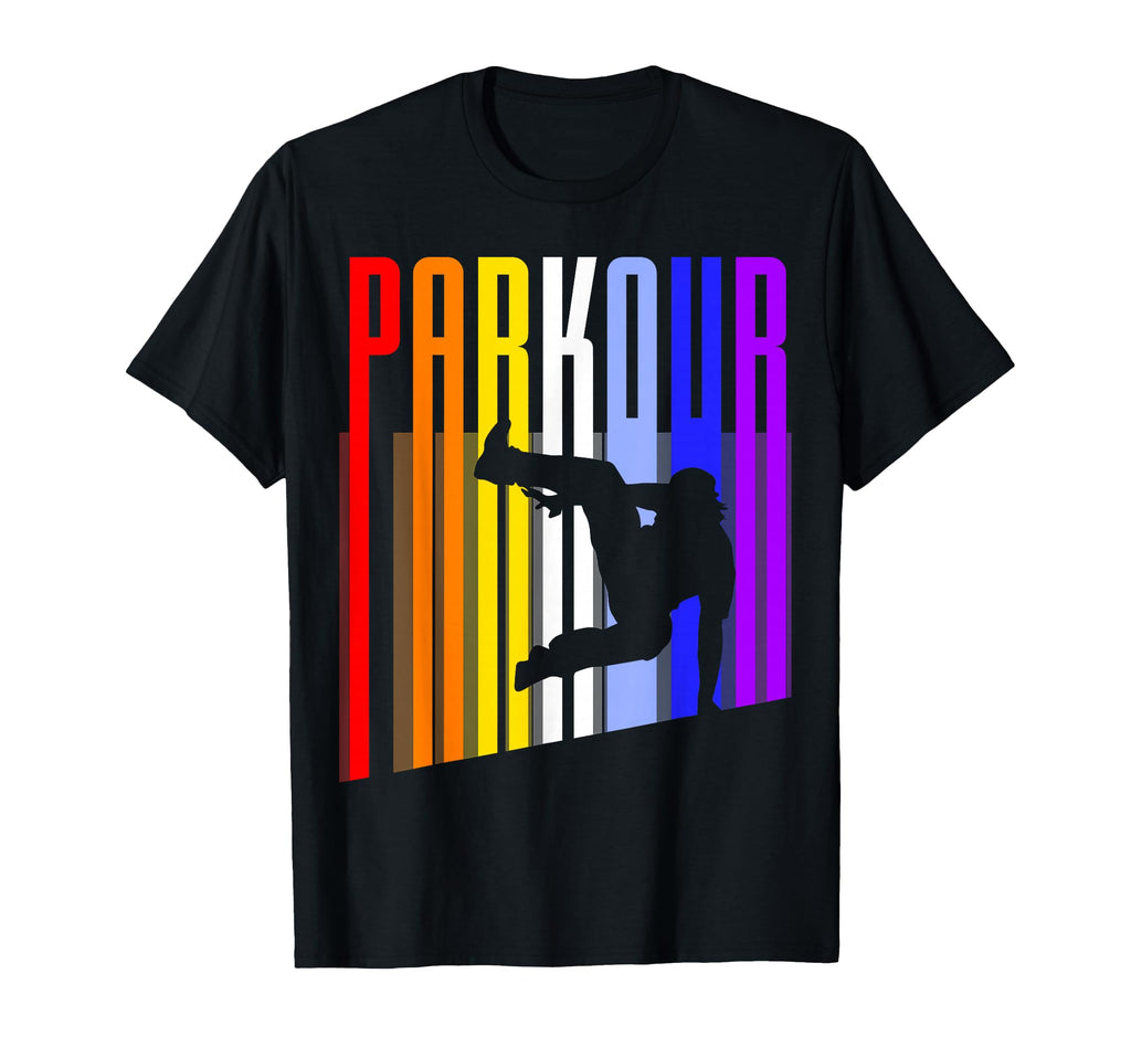 Distressed Parkour Silhouette T-Shirt - Aesthetic Graphic Unisex - T-Shirt, Sweatshirt, Hoodie