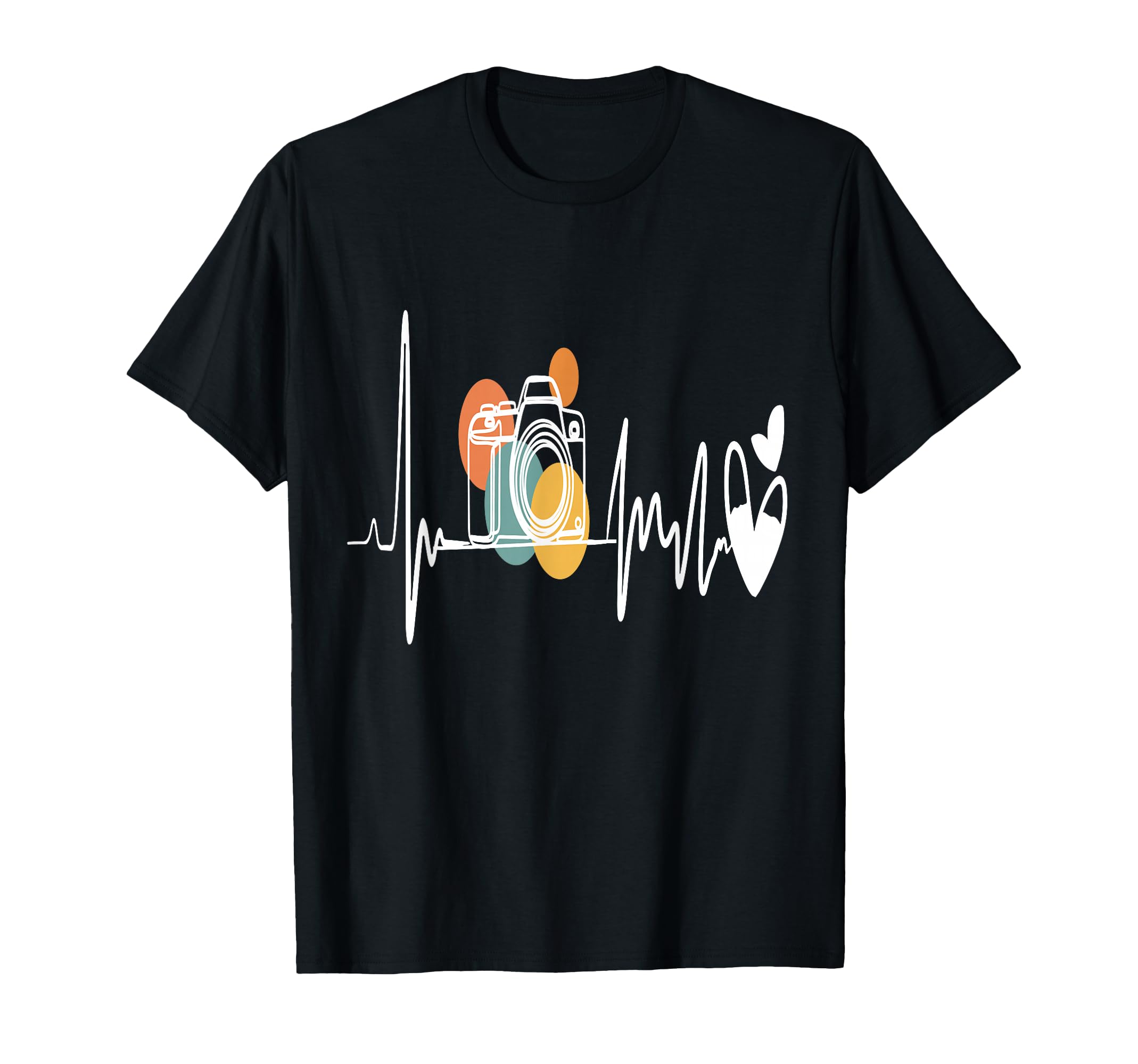 Womens Funny Camera Heartbeat T-Shirt - Fun Novelty Design Unisex - T-Shirt, Sweatshirt, Hoodie