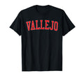 Vallejo Ca Varsity Red Text T-Shirt - Custom Art Print Men Women - T-Shirt, Sweatshirt, Hoodie