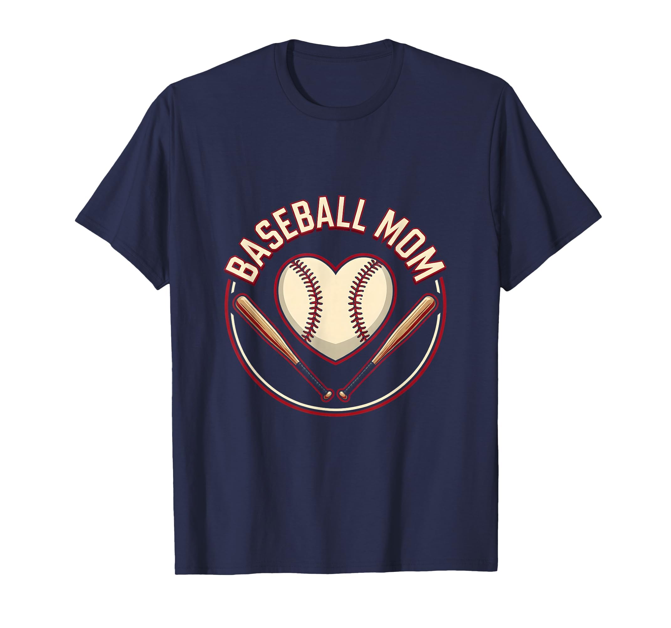 Baseball Mom Heart Proud Sports Parent T-Shirt - Trendy Graphic Men Women - T-Shirt, Sweatshirt, Hoodie
