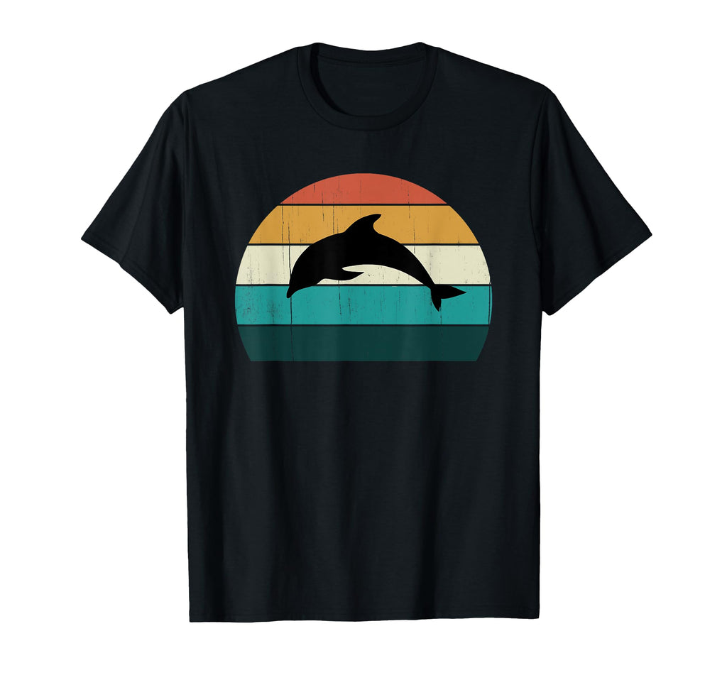 Dolphin Sunset Aquatic Mammals T-Shirt - Minimalist Print for Adults - T-Shirt, Sweatshirt, Hoodie