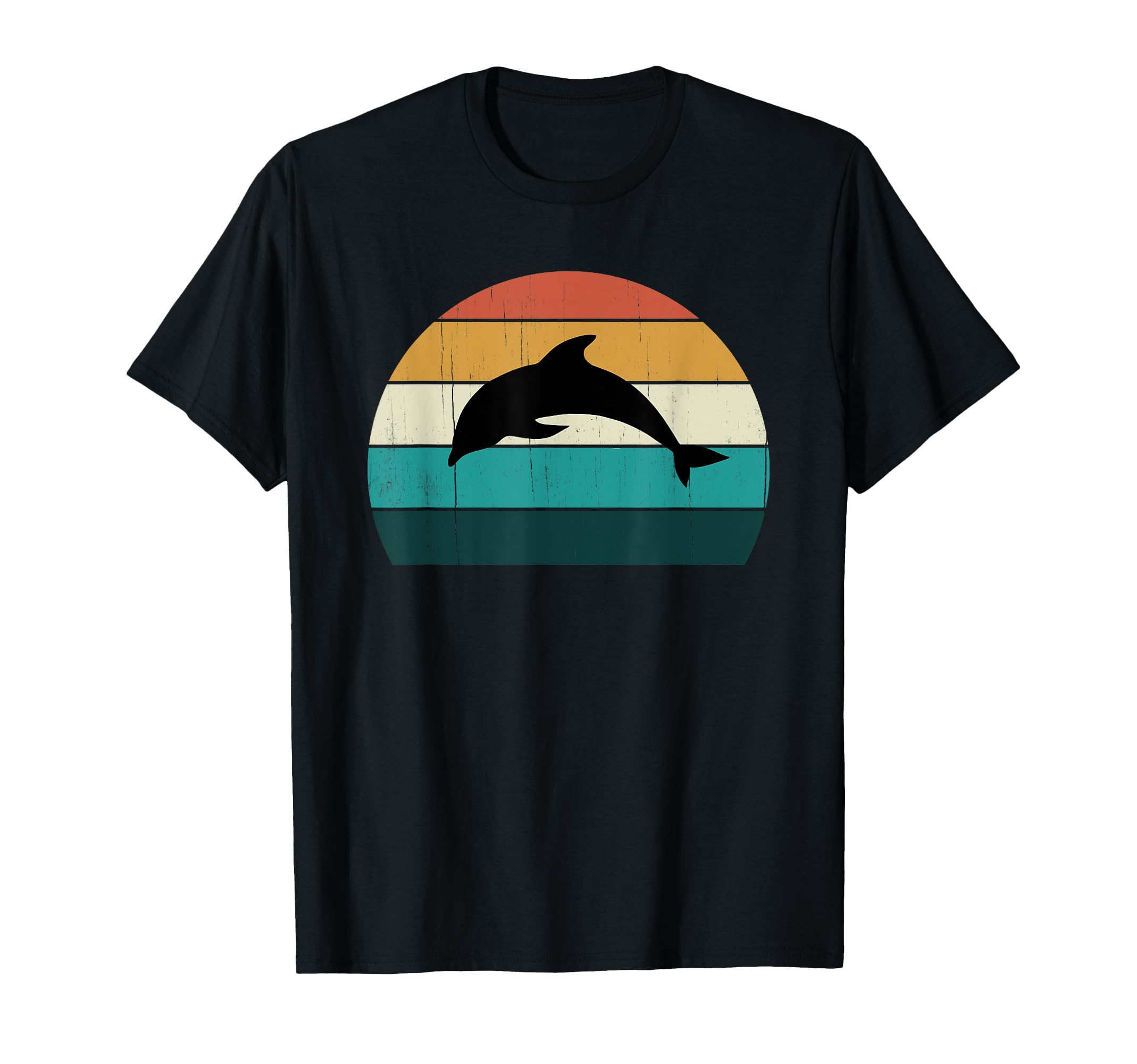 Dolphin Sunset Aquatic Mammals T-Shirt - Minimalist Print for Adults - T-Shirt, Sweatshirt, Hoodie