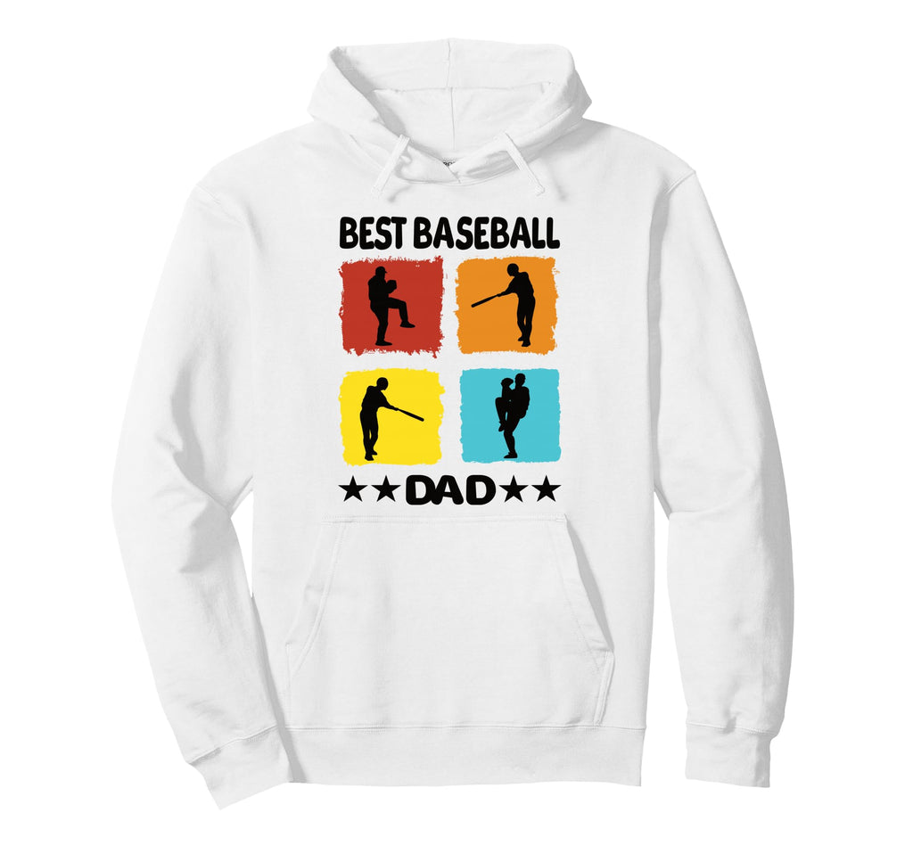Best Baseball Dad Baseball Baseball Hoodie - Trendy Graphic Men Women - T-Shirt, Sweatshirt, Hoodie