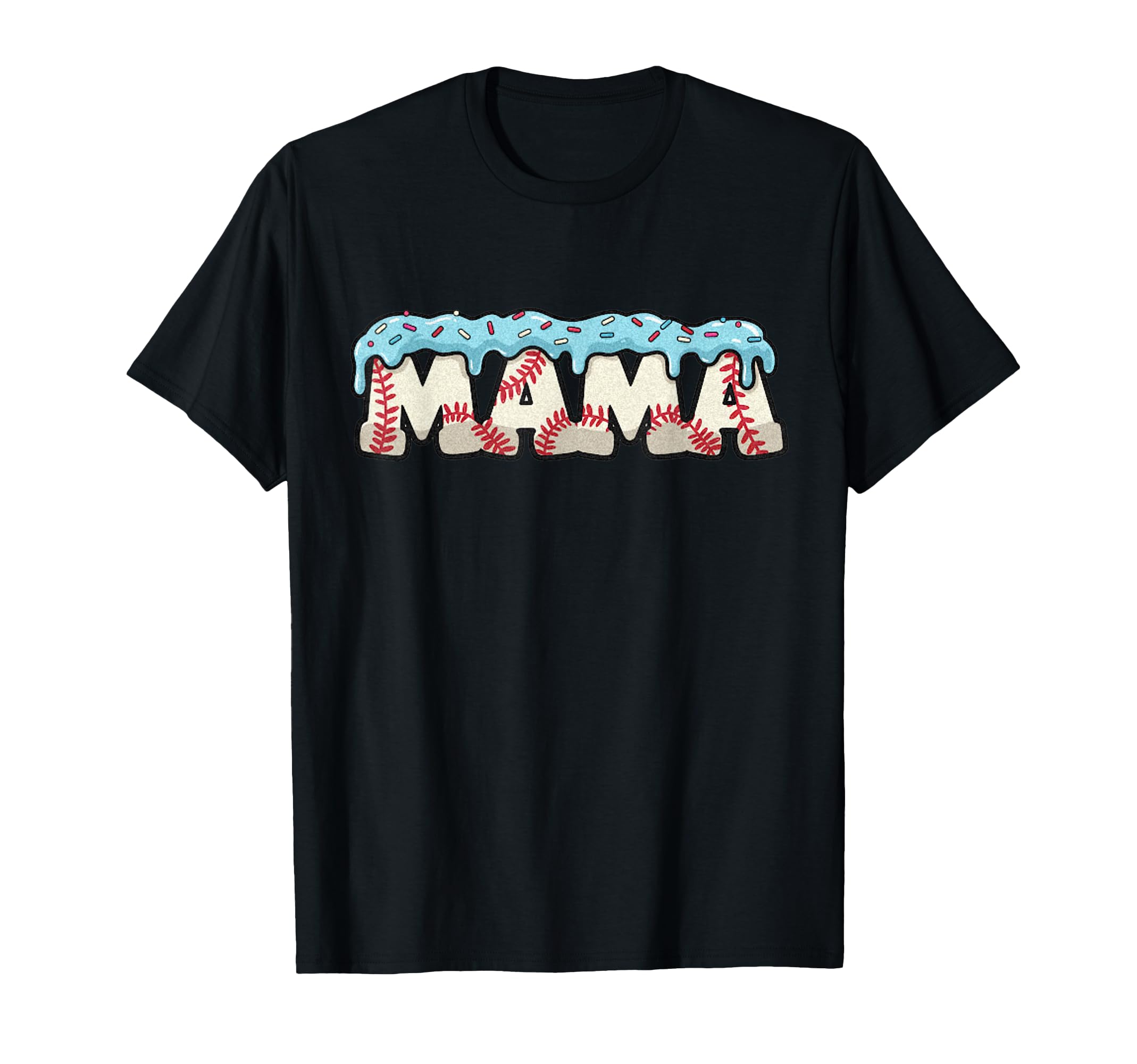 Baseball Ice Cream Dripping Baseball T-Shirt - Minimalist Print for Adults - T-Shirt, Sweatshirt, Hoodie
