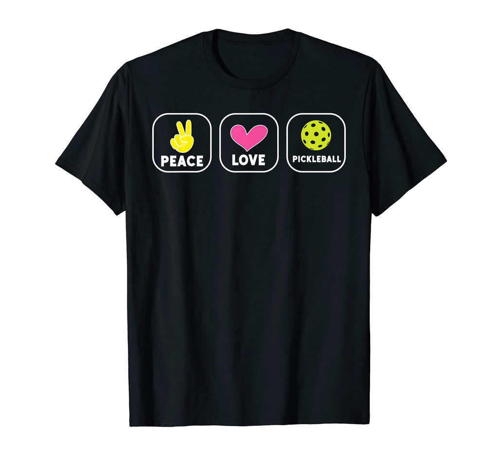 Nice Pickleball Peace Love Pickleball T-Shirt - Custom Art Print Men Women - T-Shirt, Sweatshirt, Hoodie