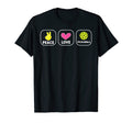 Nice Pickleball Peace Love Pickleball T-Shirt - Custom Art Print Men Women - T-Shirt, Sweatshirt, Hoodie