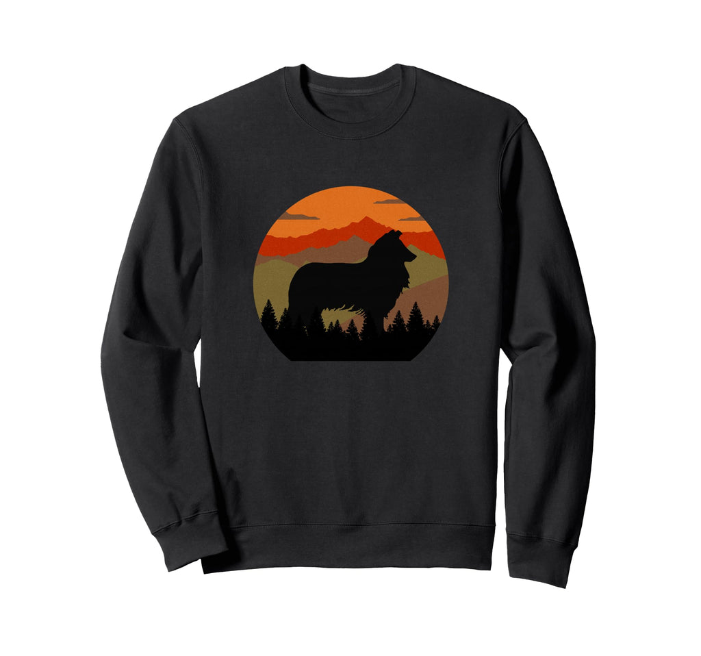 Puppy Rough Collie Hiking Camping T-Shirt - Streetwear Style for Adults - T-Shirt, Sweatshirt, Hoodie