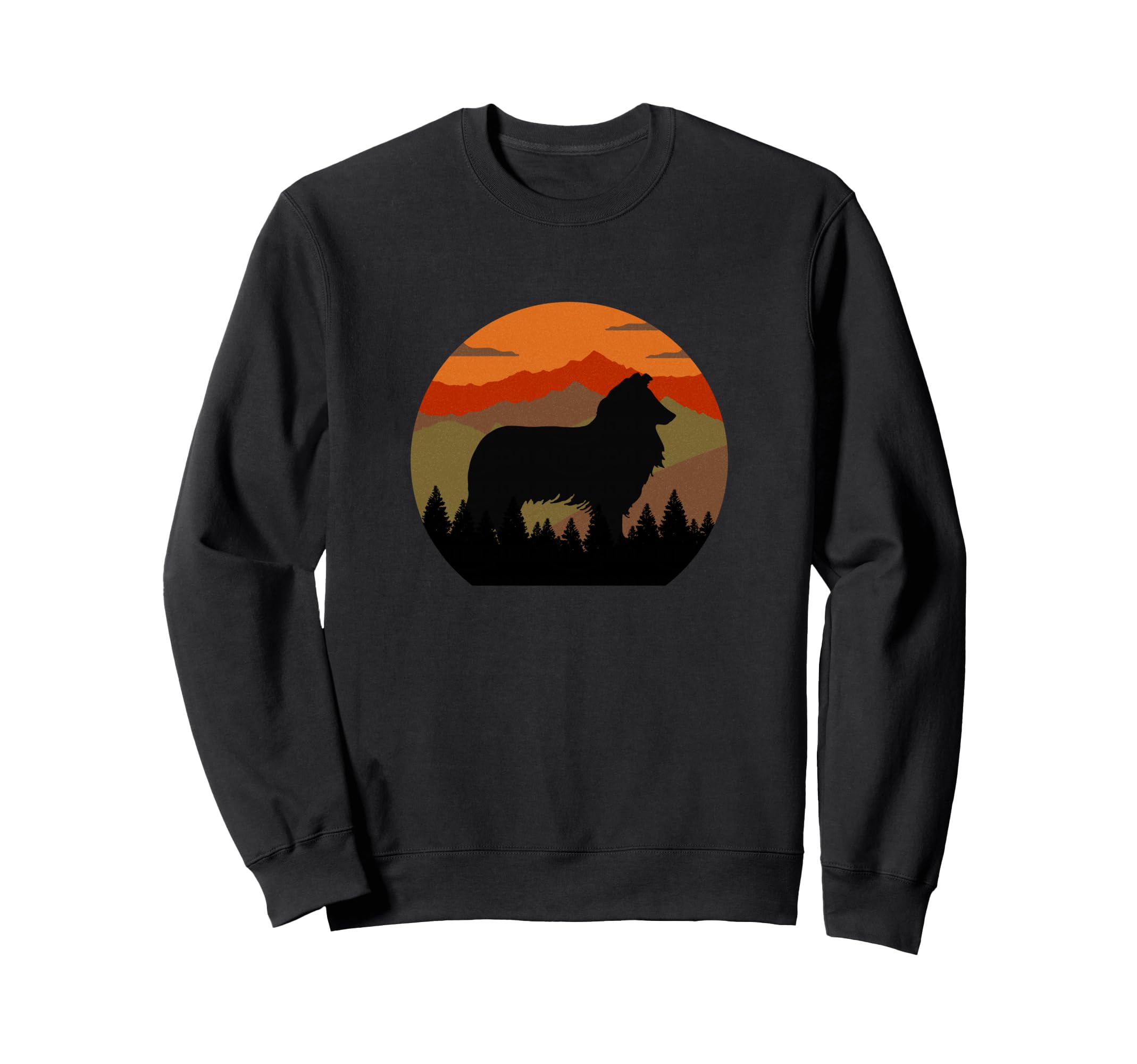 Puppy Rough Collie Hiking Camping T-Shirt - Streetwear Style for Adults - T-Shirt, Sweatshirt, Hoodie