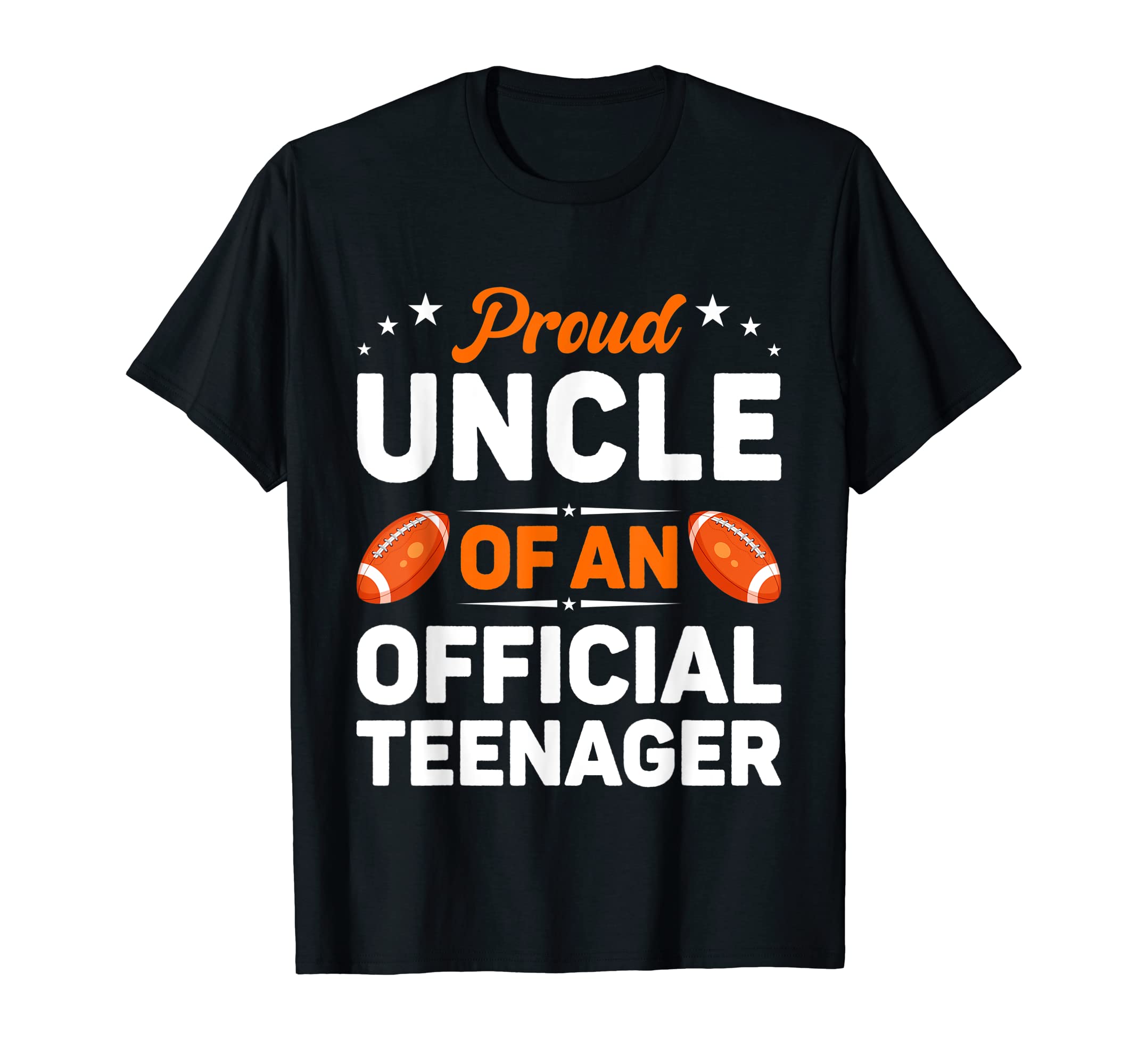 Proud Uncle Teenager Baseball 13Th T-Shirt - Custom Art Print for Adults - T-Shirt, Sweatshirt, Hoodie