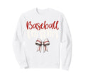 Baseball Mama Coquette Bow Game Day Sweatshirt - Novelty Apparel for Adults - T-Shirt, Sweatshirt, Hoodie