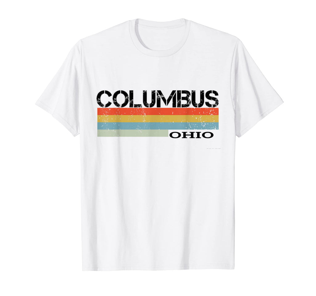 1980S Stripes Columbus Oh T-Shirt - Graphic Print Unisex - T-Shirt, Sweatshirt, Hoodie