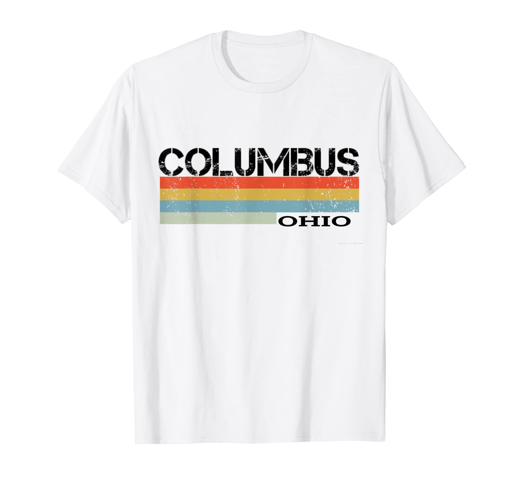 1980S Stripes Columbus Oh T-Shirt - Graphic Print Unisex - T-Shirt, Sweatshirt, Hoodie