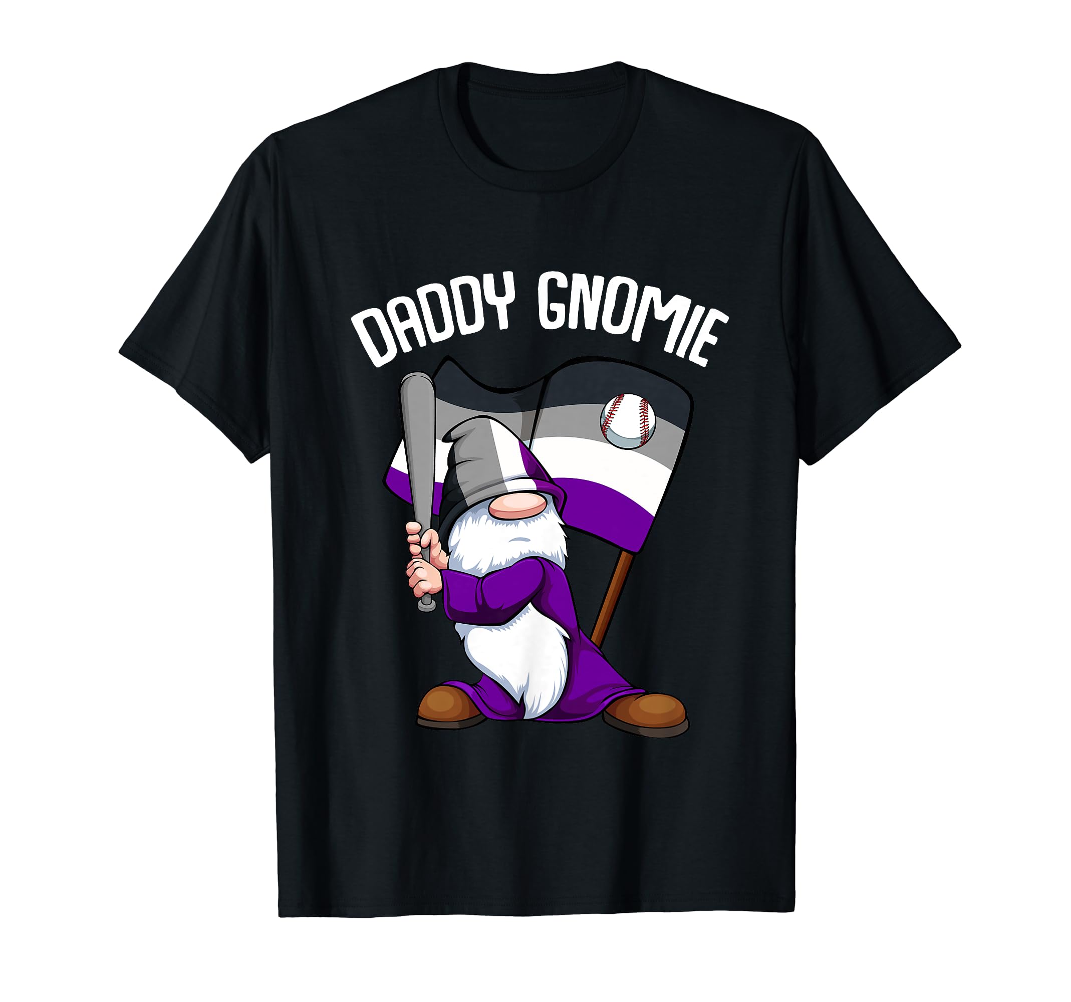 Asexual Baseball Daddy Gnome Lgbt Q T-Shirt - Streetwear Style for Adults - T-Shirt, Sweatshirt, Hoodie
