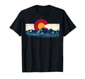 Colorado Flag Mountains Distressed T-Shirt - Casual Everyday Wear Unisex - T-Shirt, Sweatshirt, Hoodie