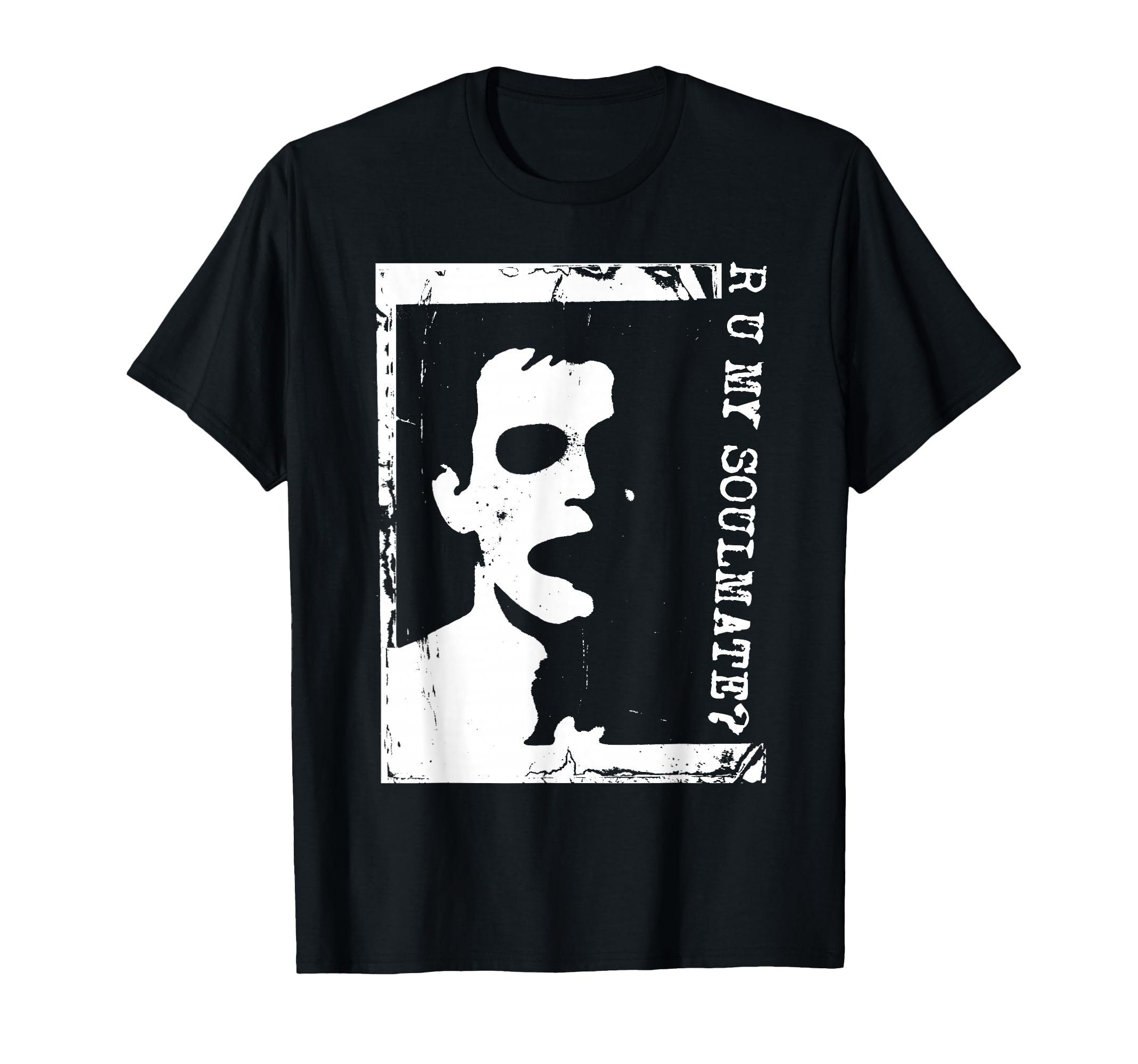 Punk Goth 90S Grunge Stencil Distressed T-Shirt - Custom Art Print Unisex - T-Shirt, Sweatshirt, Hoodie