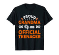 Proud Grandma Teenager Baseball 13Th T-Shirt - Trendy Graphic for Adults - T-Shirt, Sweatshirt, Hoodie