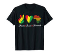 Peace Love Juneteenth T-Shirt - Novelty Apparel for Adults - T-Shirt, Sweatshirt, Hoodie