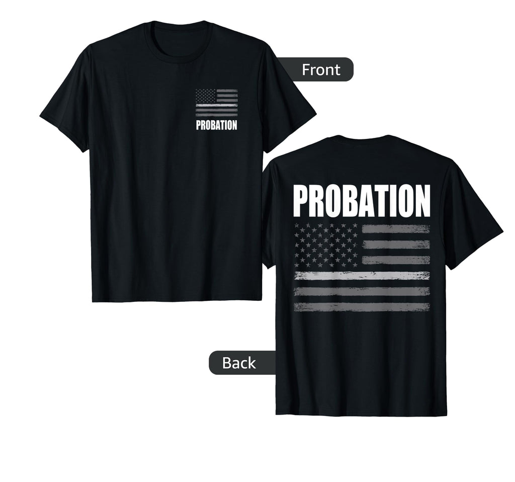 Corrections Thin Grey Line Flag Shop T-Shirt - Graphic Print Men Women - T-Shirt, Sweatshirt, Hoodie
