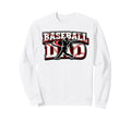 Baseball Dad Lettering Sports Sweatshirt - Graphic Print for Adults - T-Shirt, Sweatshirt, Hoodie