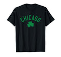 Chicago Text Irish Shamrock T-Shirt - Casual Everyday Wear for Adults - T-Shirt, Sweatshirt, Hoodie