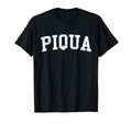 Piqua Oh Distressed White Varsity T-Shirt - Trendy Graphic Men Women - T-Shirt, Sweatshirt, Hoodie