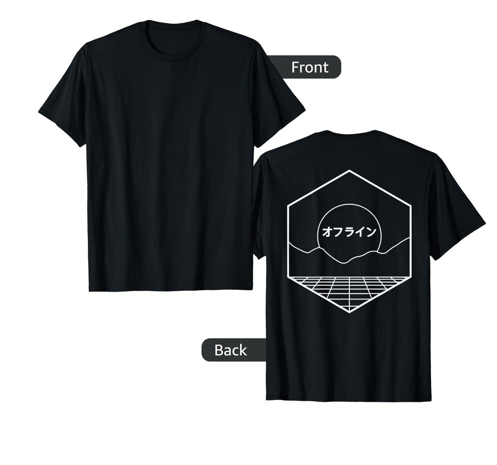 Back Aesthetic Sadboys Anime Vaporwave Kanji T-Shirt - Graphic Print Unisex - T-Shirt, Sweatshirt, Hoodie