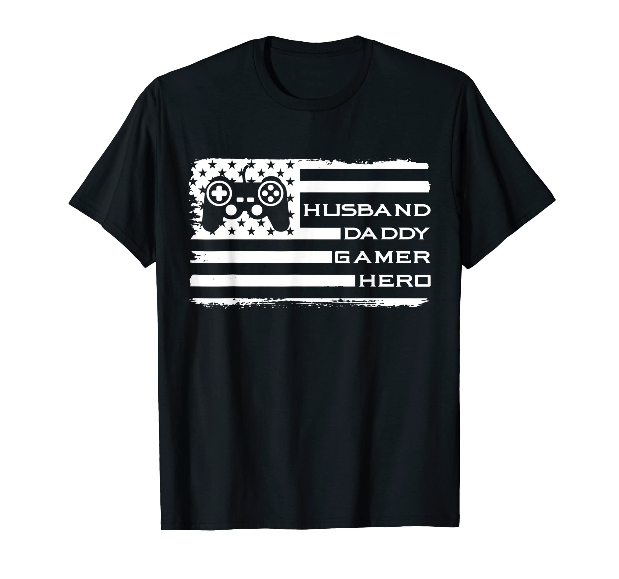 Mens Husband Daddy Gamer Hero Funny T-Shirt - Aesthetic Graphic Men Women - T-Shirt, Sweatshirt, Hoodie