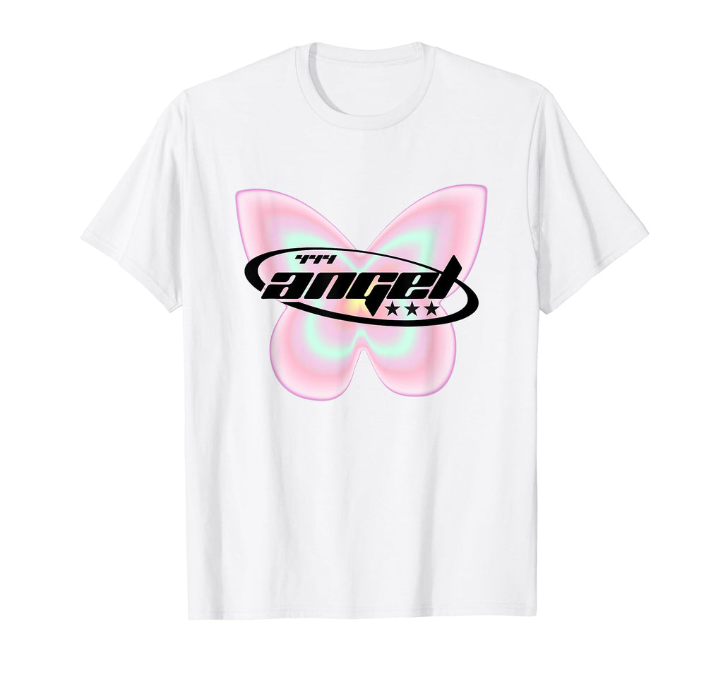 Y2K 444 Angel Number Butterfly Fairy T-Shirt - Minimalist Print Unisex - T-Shirt, Sweatshirt, Hoodie