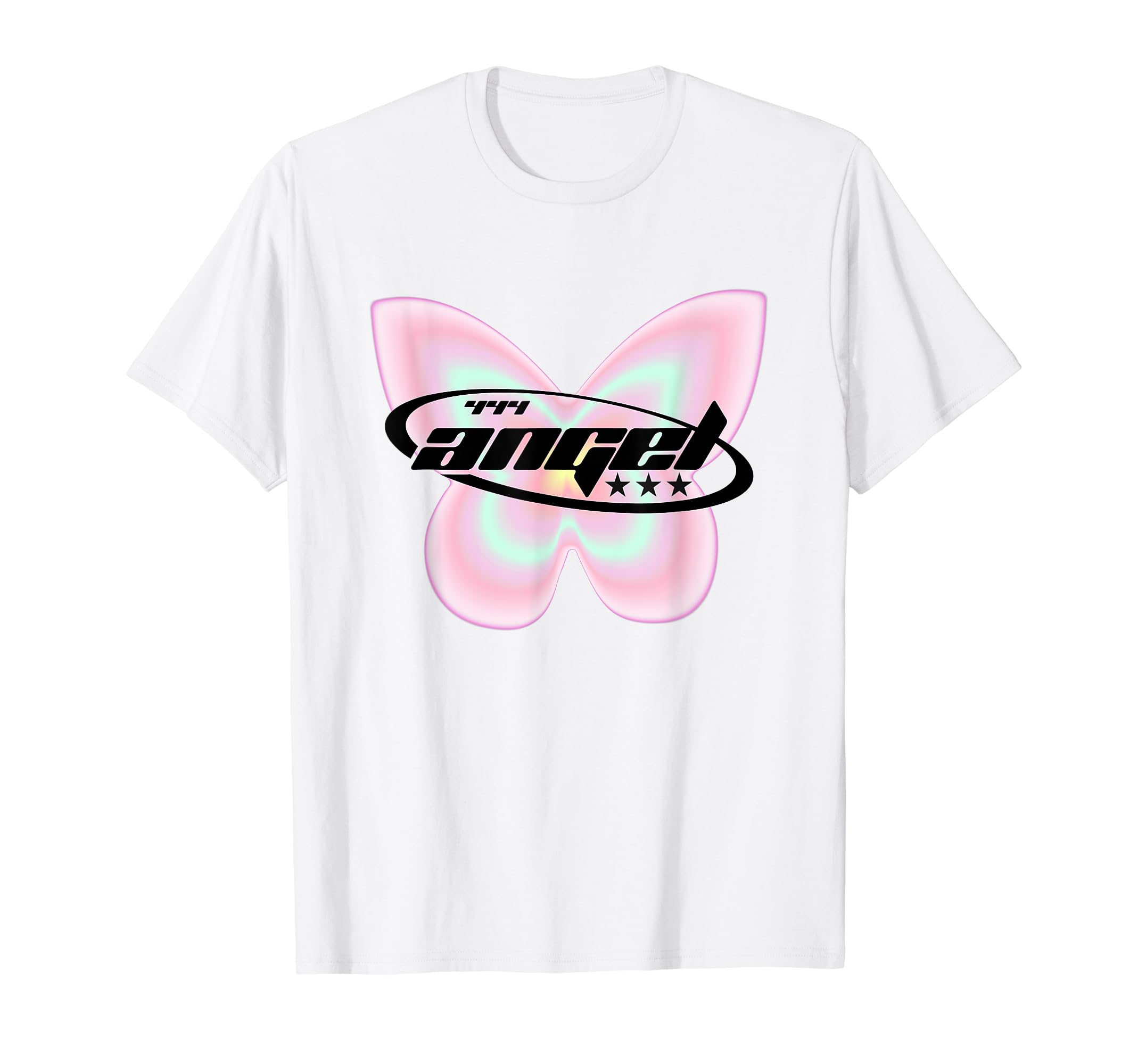 Y2K 444 Angel Number Butterfly Fairy T-Shirt - Minimalist Print Unisex - T-Shirt, Sweatshirt, Hoodie