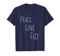 Peace Love Fizz T-Shirt - Aesthetic Graphic Unisex - T-Shirt, Sweatshirt, Hoodie