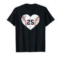 Baseball 25 Jersey Number T-Shirt - Casual Everyday Wear Men Women - T-Shirt, Sweatshirt, Hoodie