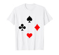 Playing Card Suits Spades Hearts T-Shirt - Custom Art Print Men Women - T-Shirt, Sweatshirt, Hoodie