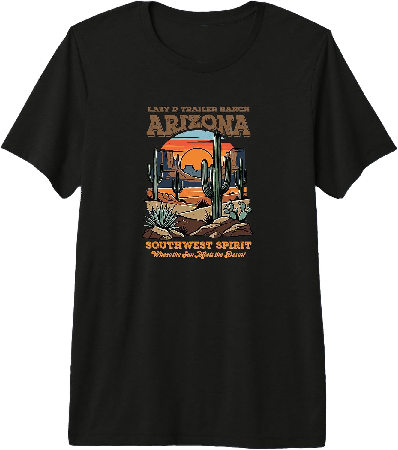 Lazy D Trailer Ranch, Arizona Southwest Pride - Adult & Kids T-Shirts, Sweatshirts & Hoodies apparel design preview 1