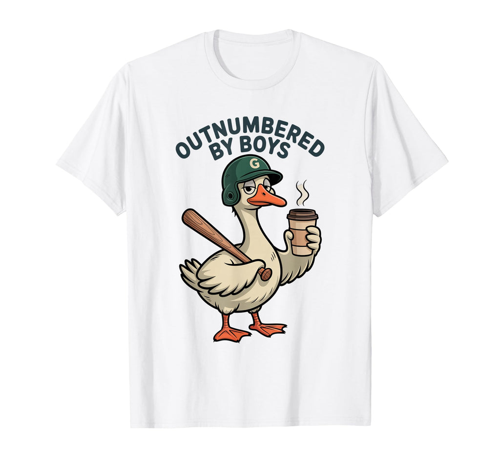 Funny Mom Goose Mothers Day Outnumbered T-Shirt - Trendy Graphic Men Women - T-Shirt, Sweatshirt, Hoodie