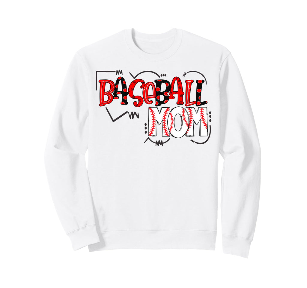 Baseball Mom Sport Mama Softball Mother Sweatshirt - Unique Graphic Unisex - T-Shirt, Sweatshirt, Hoodie