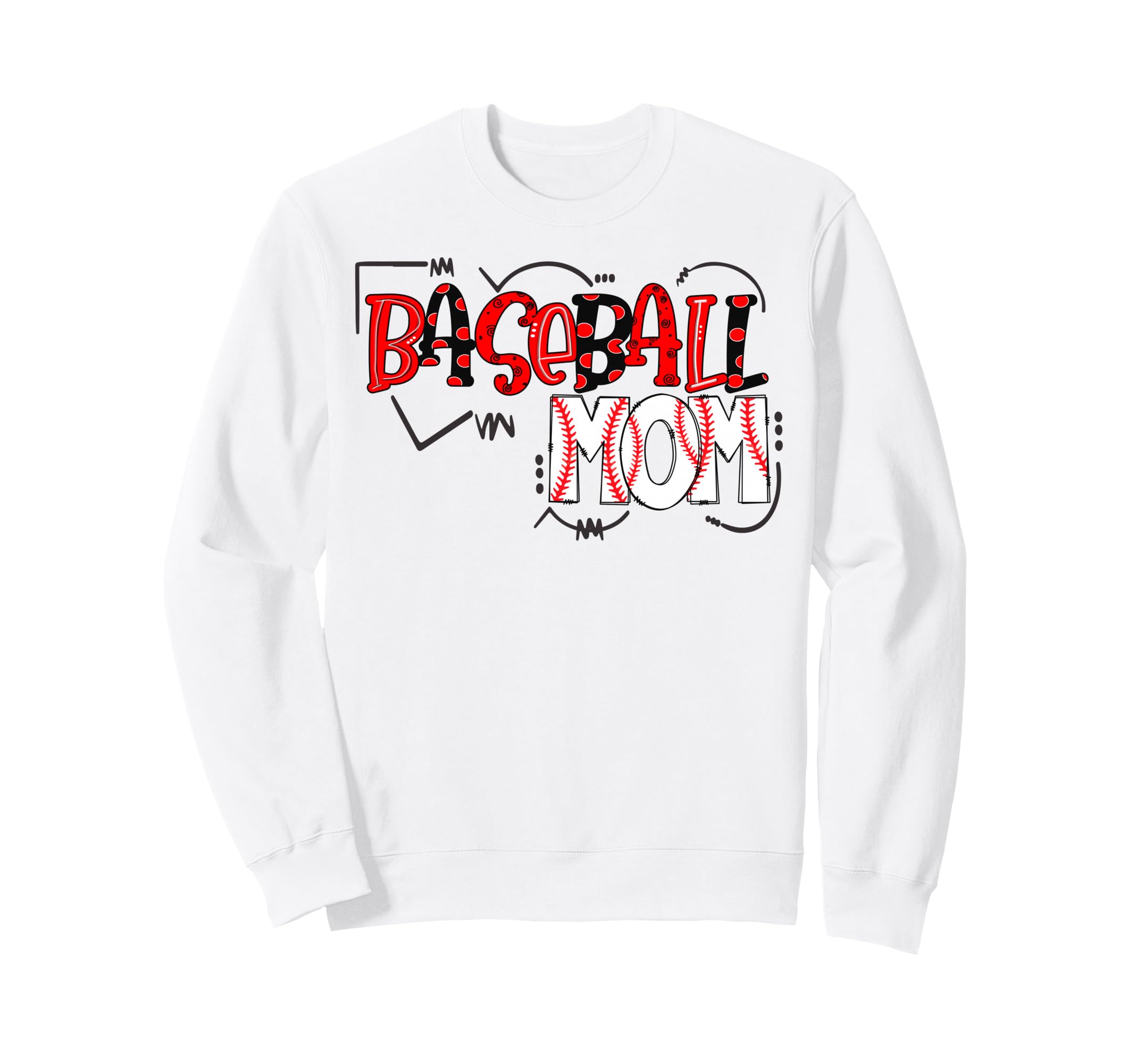 Baseball Mom Sport Mama Softball Mother Sweatshirt - Unique Graphic Unisex - T-Shirt, Sweatshirt, Hoodie