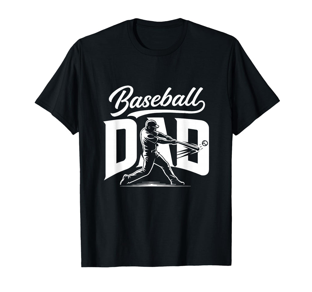 Proud Baseball Dad Bold T-Shirt - Casual Everyday Wear Men Women - T-Shirt, Sweatshirt, Hoodie