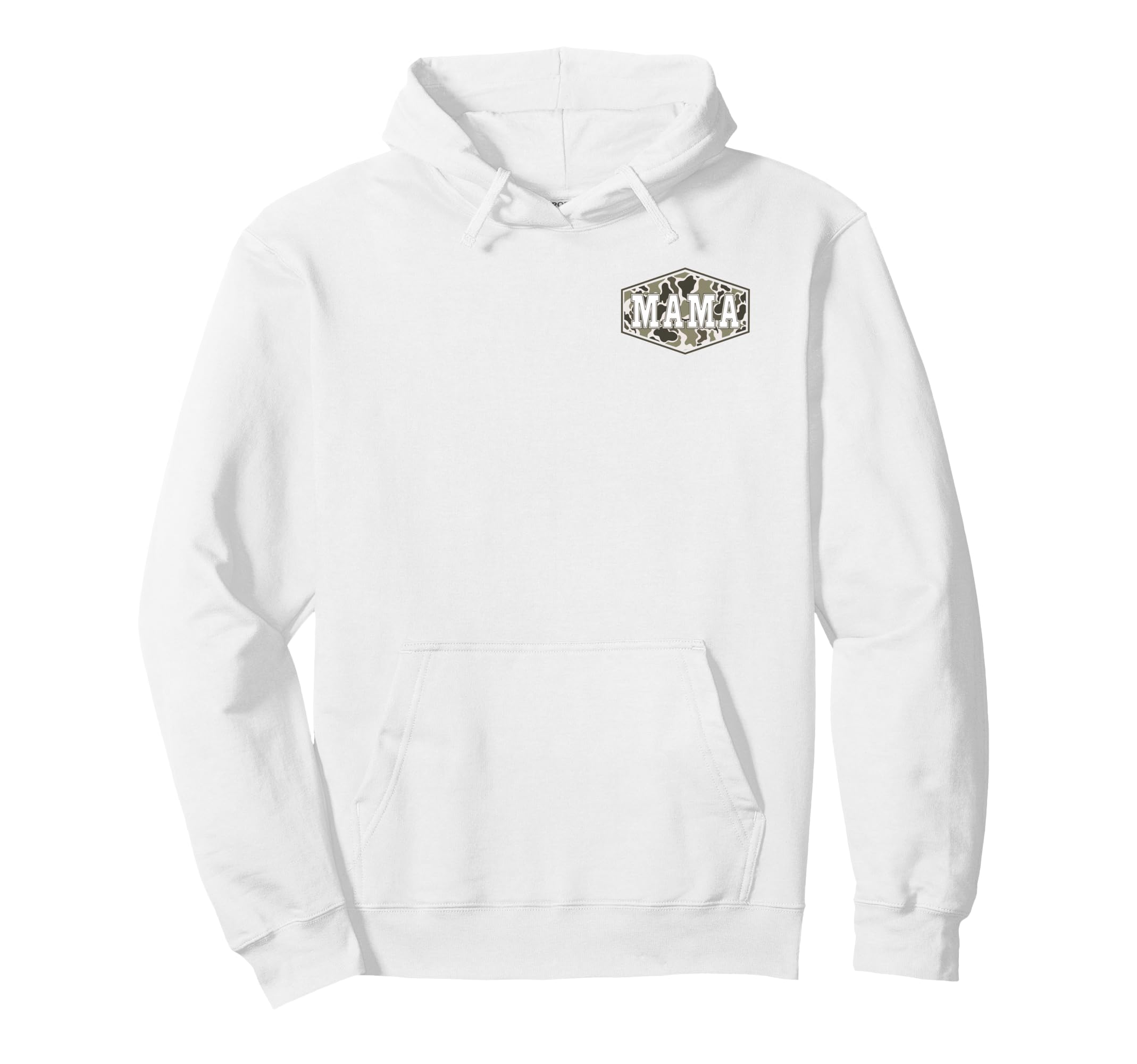 Old School Camo Baseball Mama Pocket Mom Hoodie - Unique Graphic Unisex - T-Shirt, Sweatshirt, Hoodie